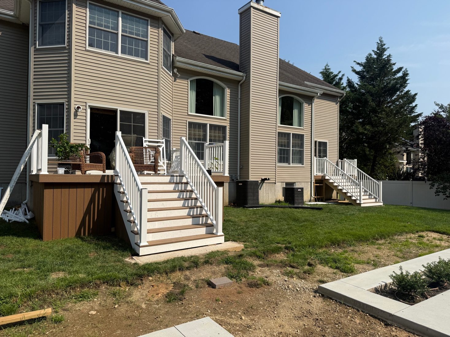 Outdoor patio and landscaping